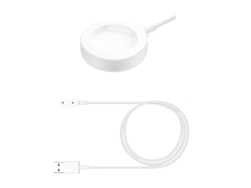 HUAWEI WATCH Wireless Charger(上)、HUAWEI WATCH Fit EasyCharge Cable(下)