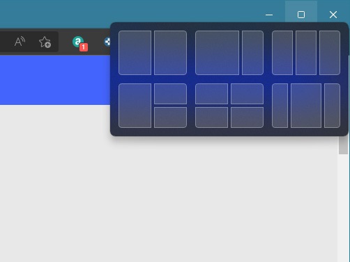 Windows 11ではスナップのレイアウトの種類が増えた
