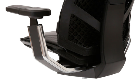 高機能オフィスチェア Type-LB フレーム：ブラック/張地：ブラック 組立品〔代引不可〕(代引不可)