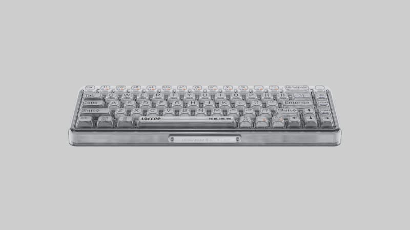 1% Dual Mode Transparent Mechanical Keyboard