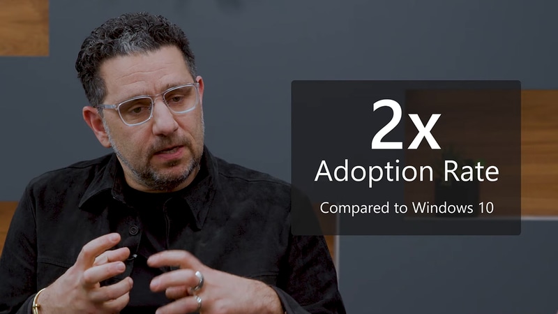 Windows 10のときと比べて普及率は2倍