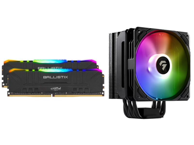 SSDとCPUクーラーはRGB LED発光機能搭載