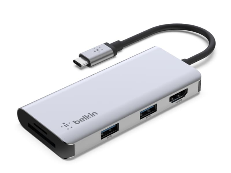 Belkin CONNECT USB-C 5-in-1マルチポートアダプターハブ