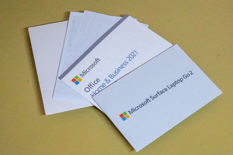 Office Home and Business 2021(PIPCライセンス)が付属する