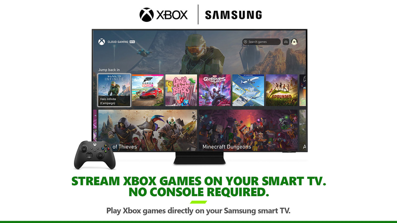 SamsungのスマートTV 2022年モデルでXbox Appsが提供される(写真提供:Microsoft)