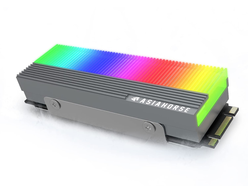AsiaHorse M.2 2280mm SSD用ヒートシンク、価格:2,170円