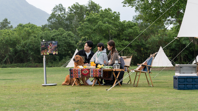 屋外での使用例