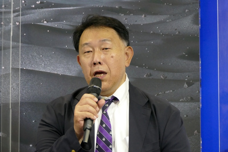 同志社大学 生命医科学部 医工学科 教授 渡辺公貴氏。タカラトミーOBで「SORA-Q」の企画を立ち上げた