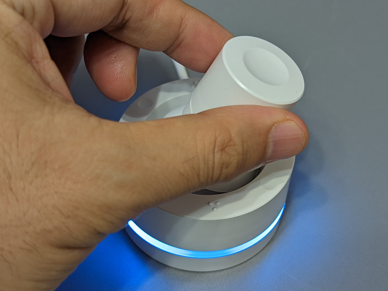 オービタルエンジンモードで、実際にジョイスティックを右に倒すと……