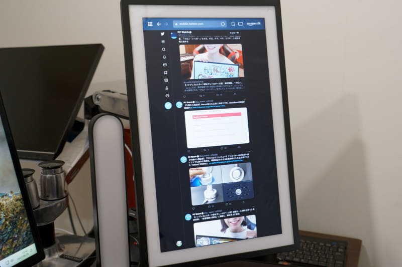 Twitterのタイムラインを長々と表示