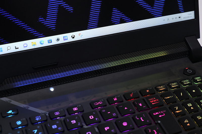 液晶下部のアンダーグロウ