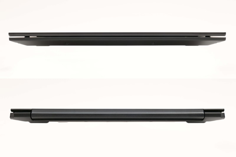 本体前面と本体背面