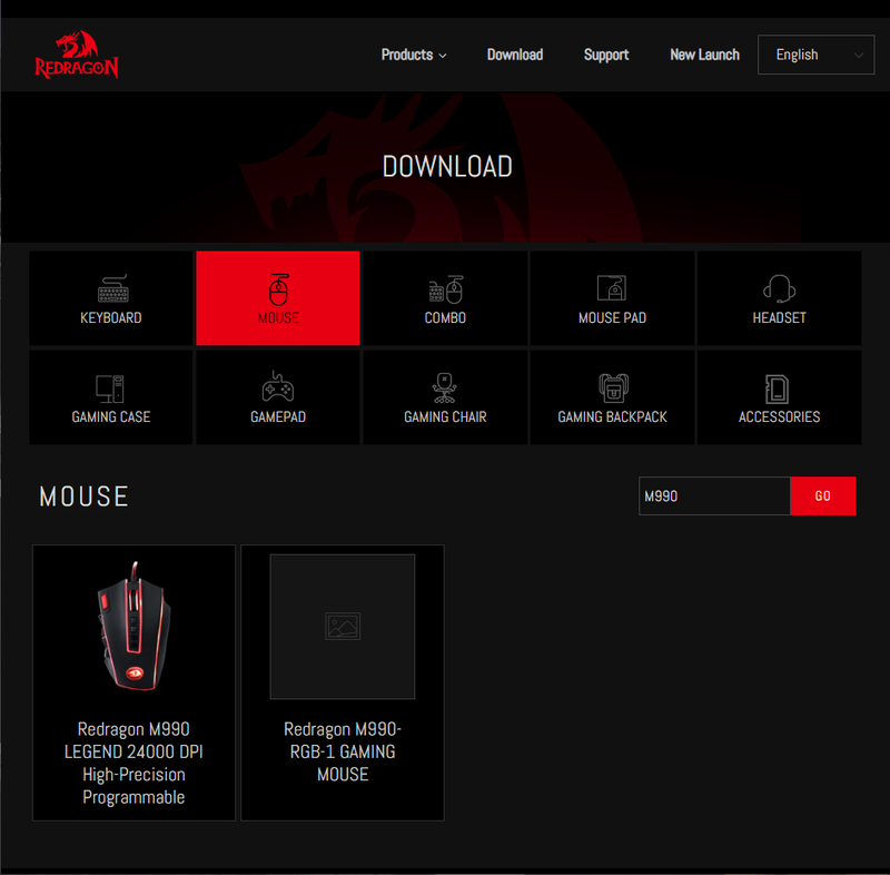 公式サイトの「Download」ページでM990と検索すると該当ページが表示される。ちなみにm990で検索すると表示されない