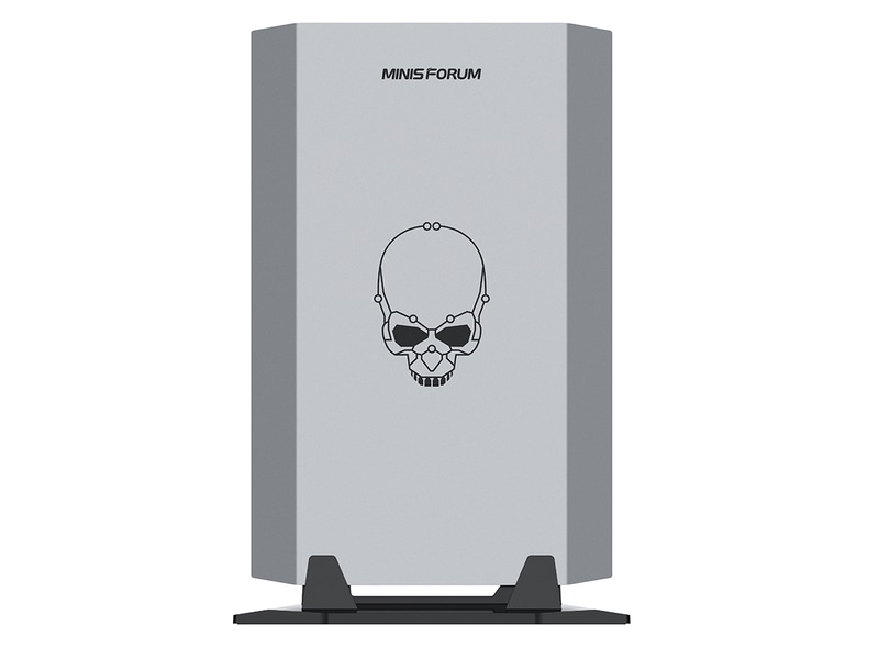 本体左側面にIntelのハイエンドNUCでおなじみのドクロマーク