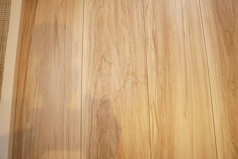 水拭き掃除していると、たまに1cmくらいの大きさの水滴がまき散らされる