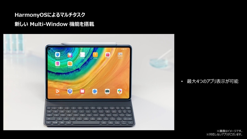 OSはEMUIからHarmonyOS 2へ変更。マルチタスク機能を強化