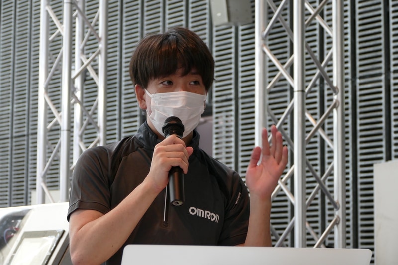 オムロン株式会社 技術・知財本部 ロボティクス R&D センタ ロボティクス開発部の水山遼氏。大学院時代は緊張時の脳内メカニズムの研究に従事