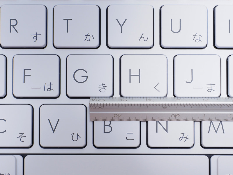 キーピッチは19.05mm