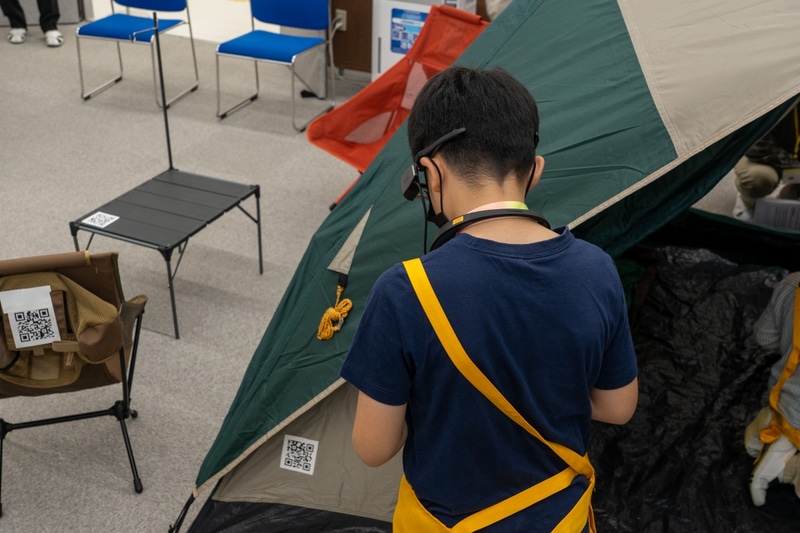 制限時間内にできるだけ多くQRコードを見つけて、ポイント加算のために「購入」する商品の選択肢を増やしておくことが攻略のポイントだった