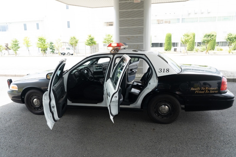 助手席側に端末が設置されている