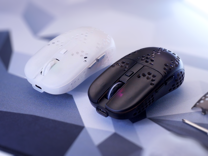 MZ1 ワイヤレス RGB 左右対称 超軽量 ゲーミングマウス