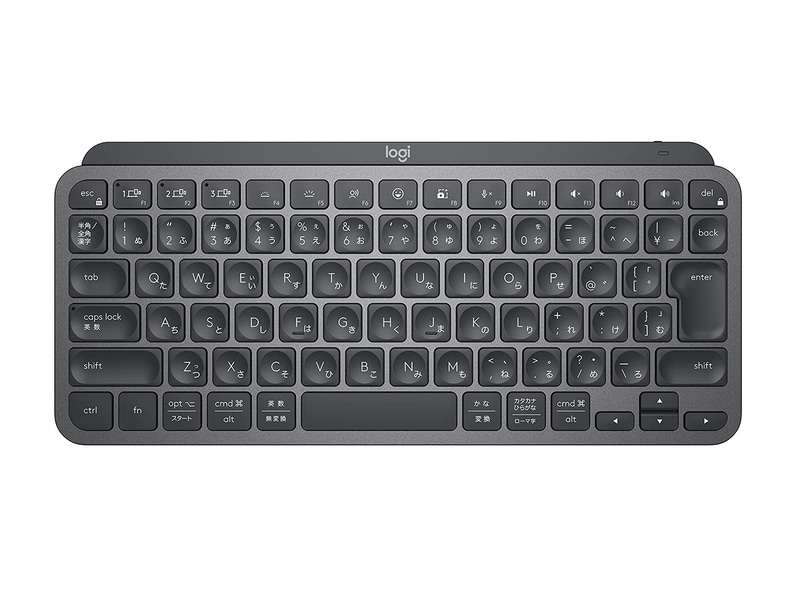 <a href="https://www.logicool.co.jp/ja-jp/products/keyboards/mx-keys-mini.920-010517.html" class="n" target="_blank">製品ページのURL</a><br>実売価格:1万4,000円前後●接続方式：Bluetooth、USBレシーバ(別売り)●キー数：83●キースイッチ：パンタグラフ●キーピッチ：19mmm●キーストローク：1.8mm●バックライト：あり●バッテリ持続時間：約10日(内蔵バッテリ)●サイズ：295.99×131.95×20.97mm●重量：506.4g