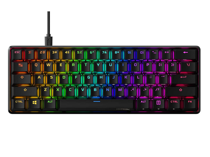 <a href="https://row.hyperx.com/ja/collections/gaming-keyboards/products/hyperx-alloy-origins-60-mechanical-gaming-keyboard?variant=40685683802317" class="n" target="_blank">製品ページのURL</a><br>実売価格:1万円前後●接続方式：有線●キー数：- ●キースイッチ：メカニカル●キーピッチ：- ●キーストローク：3.8mm●バックライト：あり(RGB)●サイズ：296×105.5×36.9mm●重量：約780g