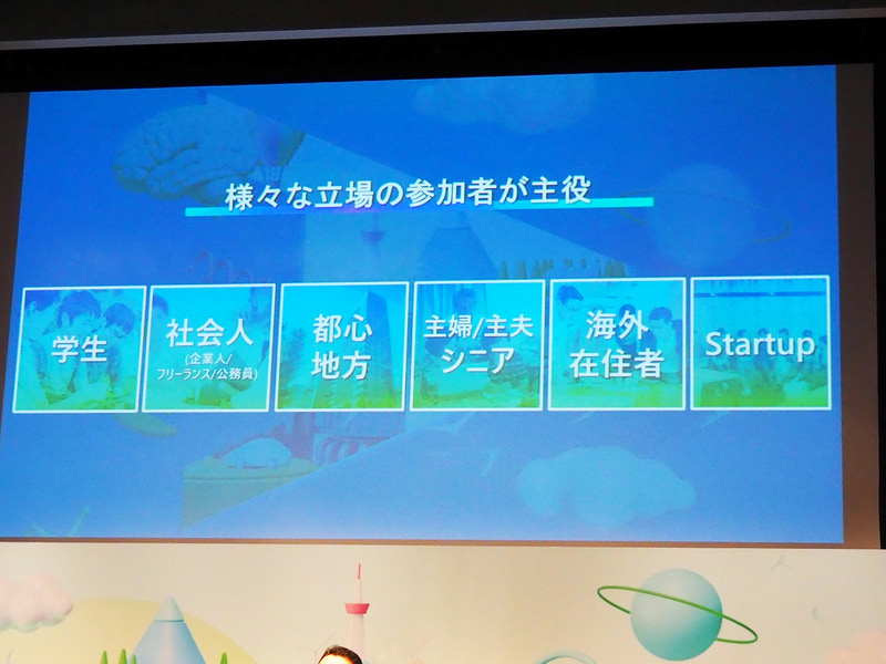 参加者は特定せず、さまざまな立場の人が参加可能