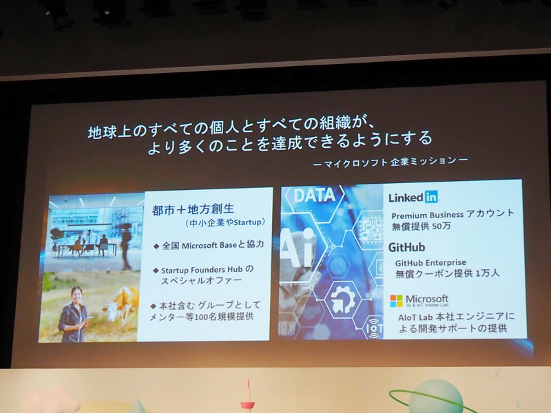 日本マイクロソフトが参加者に提供する内容
