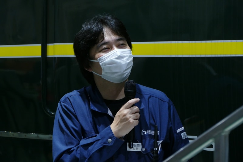 今回のトークショーを企画し、司会を行なった京都鉄道博物館 展示資料課 係長の北野高宏氏も「パトレイバー」ファンだった