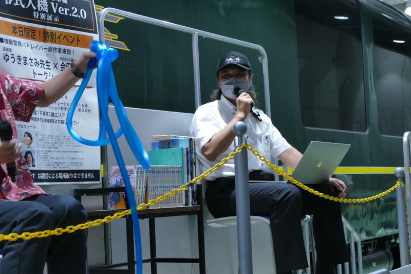 成功した蝶々結び。金岡博士も初めて見たとのこと