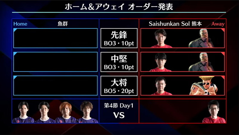 事前オーダーは、先鋒がネモユリアン、中堅Shutoユリアン、大将はひぐちガイル