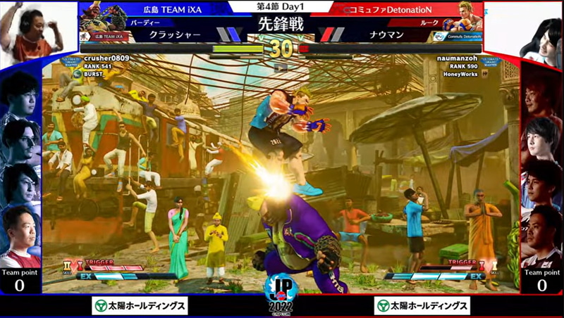 先鋒戦はクラッシャーバーディーとナウマンルークの一戦。クラッシャーバーディーがギリギリの接戦を制して、本節初勝利を収めた。ワイプではガッツポーズを見せるクラッシャーの姿も確認できた