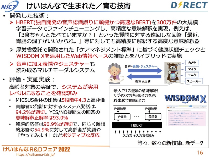高精度な意味解釈が可能な対話モデルを実装