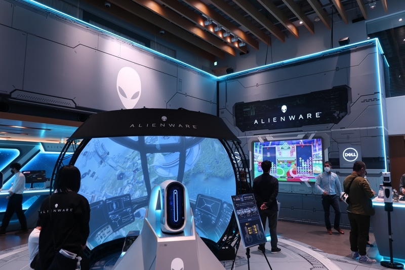 Alienware POP UP STORE Spaceship Experience内部