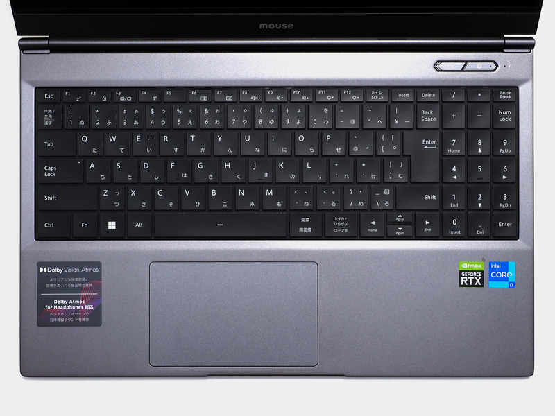 ほんのわずかに詰まっているが、全体として主要キーがほぼ等ピッチ。タイピングミスを誘う要素が少ないキーボードと言えるだろう