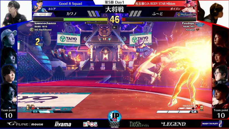 ついには1ラウンドも落とすことなく、全勝でカワノルシアが勝利! これまでも奇襲としてキャラ相性のよいピックをするパターンはあったが、ここまで周囲に知られていないキャラ相性の良さが露呈するピックは珍しい