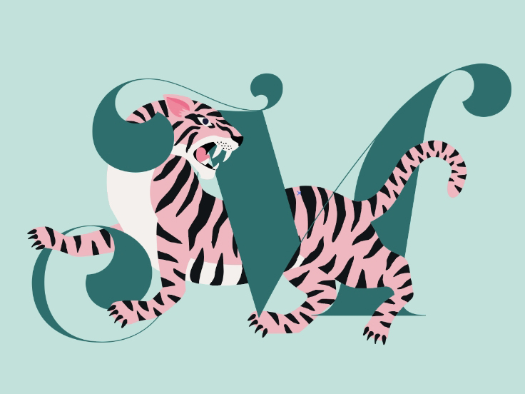 クロスと重なりによって文字とグラフィックが重なるデザインも制作しやすく