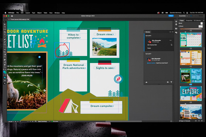 デスクトップ版のIllustratorからも編集データなどを共有できる