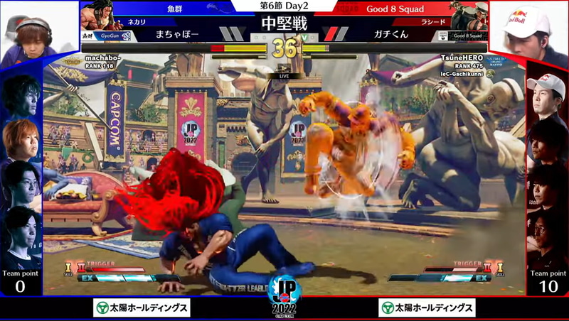 中堅戦はまちゃぼーネカリ VS ガチくんラシードによる一戦。ガチくんラシードが徐々にギアを上げてきて、2戦目は連勝で決めて勝利