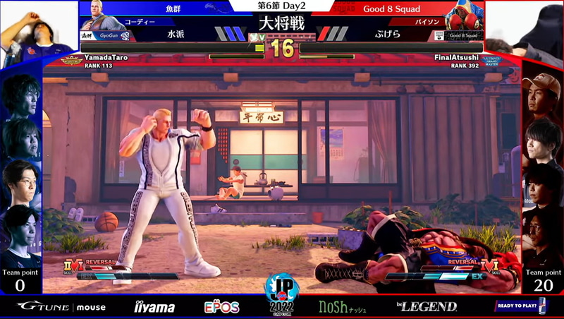 ギリギリの攻防ながら、水派コーディーが攻め切って勝利。大将戦を水派コーディーが掴み取り、強豪Good 8 Squadを延長戦に引きずり込んだ。勝利して天を仰ぐ水派の姿が印象的だ