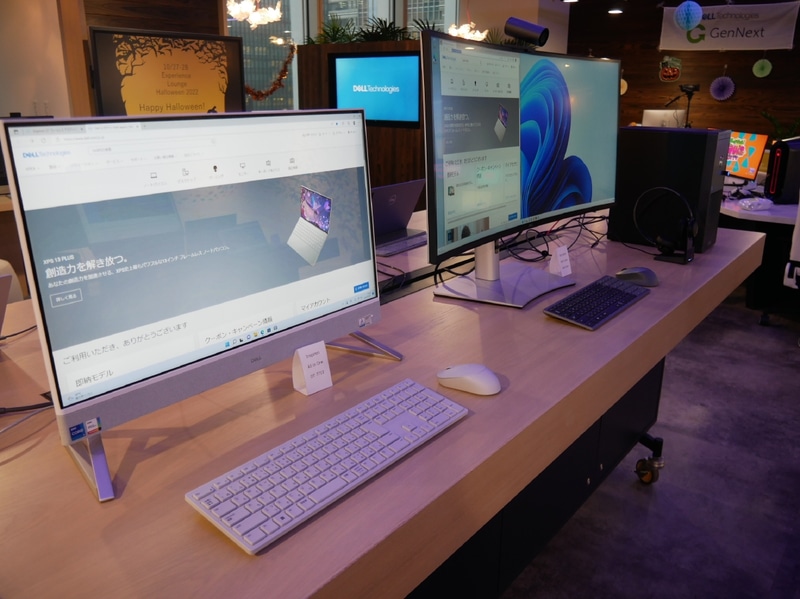 デルの最新PCなどが自由に利用できるようになっている。営業担当者が機能を確認するために利用する場合もあるという