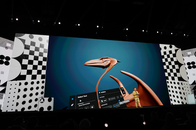 Substance 3D ModelerでQuestシリーズを利用した、VR環境での3Dコンテンツデザインの様子