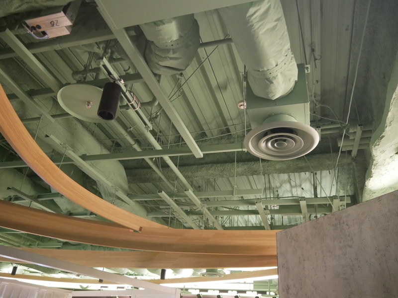 天井部はスケルトンとなっている