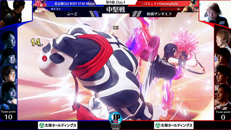 中堅戦はふ～どポイズンと板ザンGの一戦。ふ～どポイズンが終始有利の展開のままストレートで中堅戦を勝利