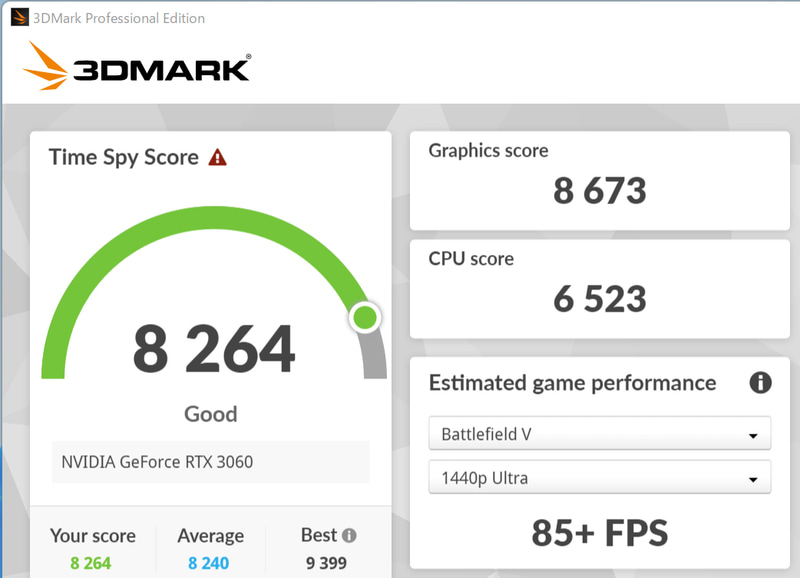 3DMark Time Spyの結果