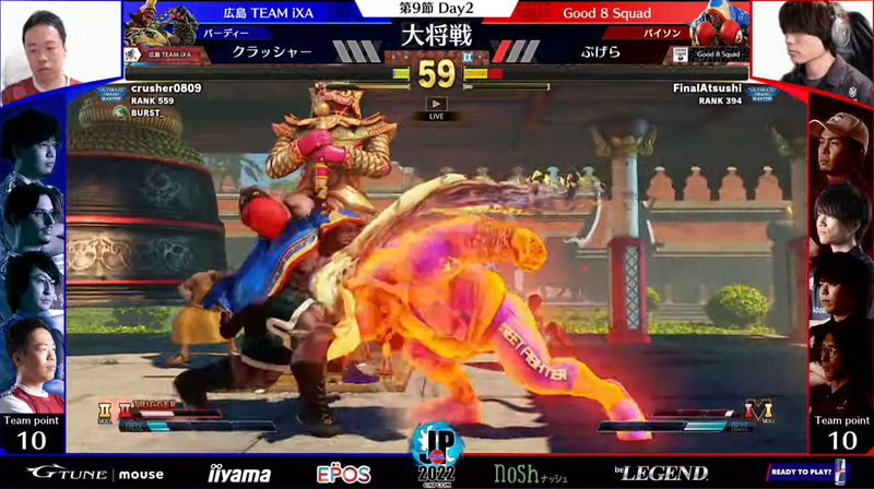 Vトリガー「バーディータイム」発動からの猛攻が決まればクラッシャーバーディーが勝利する展開も見られた