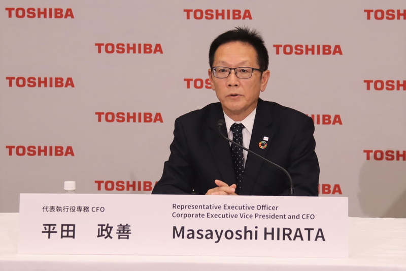 東芝 代表執行役専務 CFOの平田政善氏