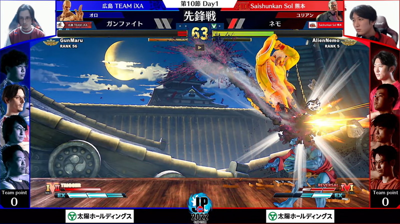 先鋒戦はガンファイトオロとネモユリアンの一戦。ネモユリアンがガンファイトオロのVトリガー「天狗石」の猛攻をうまくかわして連勝で勝利