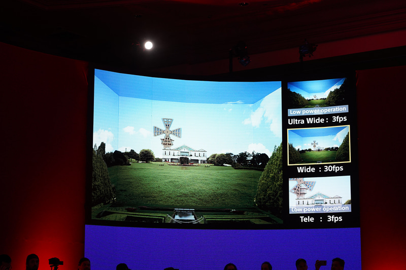 3つのカメラのうち2つの動作モードを低消費電力モードに移行させる